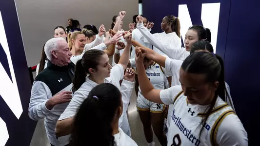 Women's Basketball Team Huddle