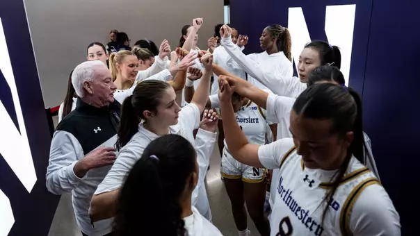Women's Basketball Team Huddle