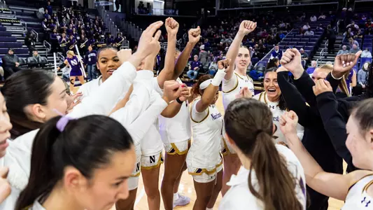 Women's Basketball Team Huddle