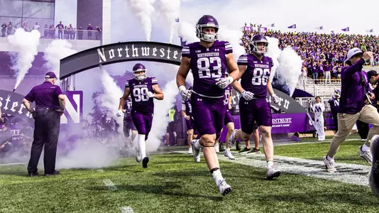 September 13, 2025, Evanston, IL: A game between Northwestern Football and Oregon at Northwestern Medicine Field at Martin Stadium in Evanston, IL on Saturday, September 13, 2025. (Photo by Mary Grace Grabill/Northwestern Athletics)