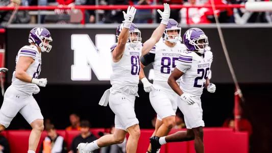 October 25, 2025, Lincoln, NE: A game between Northwestern Football and Nebraska at Memorial Stadium in Lincoln, NE on Saturday, October 25, 2025. (Photo by Griffin Quinn/Northwestern Athletics)