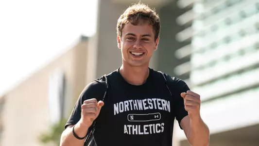 August 15, 2025, Evanston, IL: A game between Northwestern Men’s Soccer and Northern Illinois at Northwestern Medicine Field at Martin Stadium in Evanston, IL on Friday, August 15, 2025. (Photo by Ryan Kuttler/Northwestern Athletics)