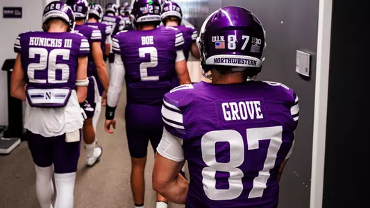 September 13, 2025, Evanston, IL: A game between Northwestern Football and Oregon at Northwestern Medicine Field at Martin Stadium in Evanston, IL on Saturday, September 13, 2025. (Photo by Griffin Quinn/Northwestern Athletics)