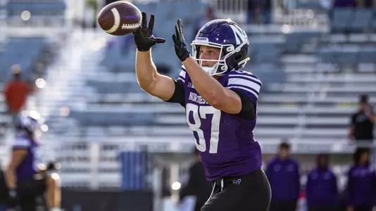 September 5, 2025, Evanston, IL: A game between Northwestern Football and Western Illinois at Northwestern Medicine Field at Martin Stadium in Evanston, IL on Friday, September 5, 2025. (Photo by Mary Grace Grabill/Northwestern Athletics)