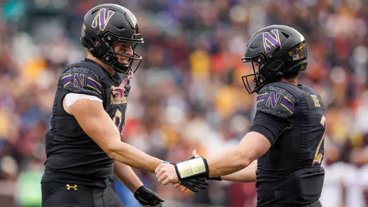November 22, 2025, Chicago, IL: A game between Northwestern Football and Minnesota at Wrigley Field in Chicago, IL on Saturday, November 22, 2025. (Photo by Griffin Quinn/Northwestern Athletics)