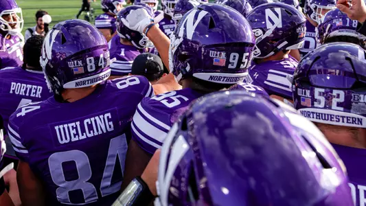 September 5, 2025, Evanston, IL: A game between Northwestern Football and Western Illinois at Northwestern Medicine Field at Martin Stadium in Evanston, IL on Friday, September 5, 2025. (Photo by Griffin Quinn/Northwestern Athletics)