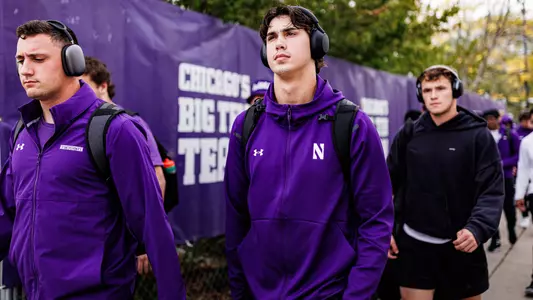 October 18, 2025, Evanston, IL: A game between Northwestern Football and Purdue at Northwestern Medicine Field at Martin Stadium in Evanston, IL on Saturday, October 18, 2025. (Photo by Griffin Quinn/Northwestern Athletics)