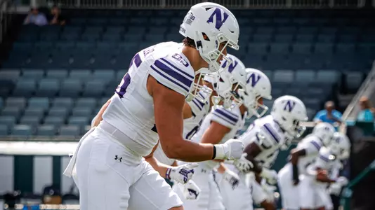 August 30, 2025, New Orleans, LA: A game between Northwestern Football and Tulane at Yulman Stadium in New Orleans, LA on Saturday, August 30, 2025. (Photo by Griffin Quinn/Northwestern Athletics)
