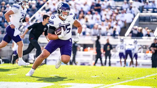October 11, 2025, University Park, PA: A game between Northwestern Football and Penn State at Beaver Stadium in University Park, PA on Saturday, October 11, 2025. (Photo by Jordan Herald/Northwestern Athletics)