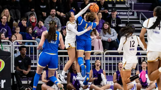 January 25, 2026, Evanston, IL: A game between Northwestern Women’s Basketball and UCLA at Welsh-Ryan Arena in Evanston, IL on Sunday, January 25, 2026. (Photo by Ryan Kuttler/Northwestern Athletics)