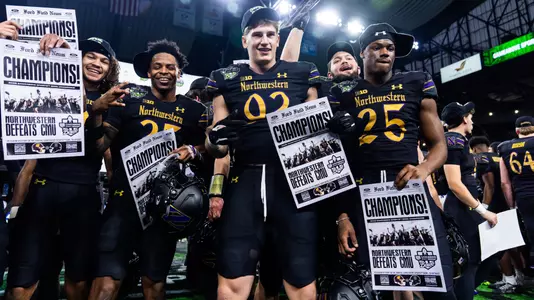 December 26, 2025, Detroit, MI: A game between Northwestern Football and Central Michigan during the Game Above Sports Bowl at Ford Field in Detroit, MI on Friday, December 26, 2025. (Photo by Kailey Zagst/Northwestern Athletics)