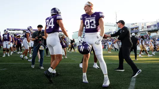 September 27, 2025, Evanston, IL: A game between Northwestern Football and UCLA at Northwestern Medicine Field at Martin Stadium in Evanston, IL on Saturday, September 27, 2025. (Photo by Griffin Quinn/Northwestern Athletics)