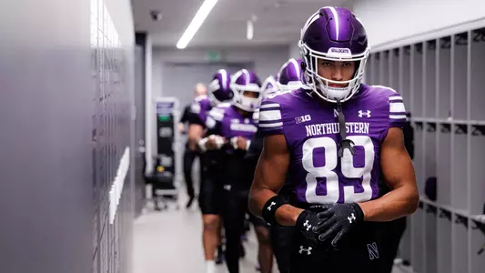 September 5, 2025, Evanston, IL: A game between Northwestern Football and Western Illinois at Northwestern Medicine Field at Martin Stadium in Evanston, IL on Friday, September 5, 2025. (Photo by Griffin Quinn/Northwestern Athletics)