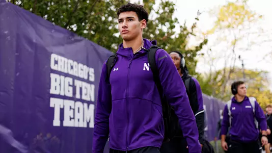 October 18, 2025, Evanston, IL: A game between Northwestern Football and Purdue at Northwestern Medicine Field at Martin Stadium in Evanston, IL on Saturday, October 18, 2025. (Photo by Griffin Quinn/Northwestern Athletics)