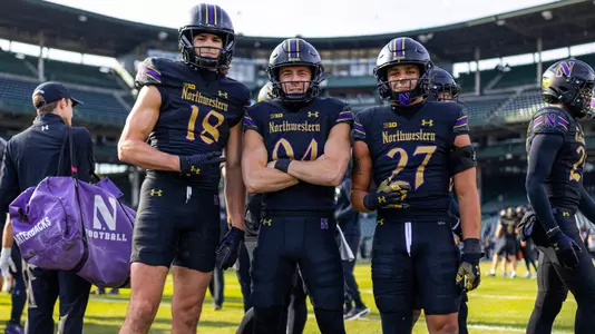 November 22, 2025, Chicago, IL: A game between Northwestern Football and Minnesota at Wrigley Field in Chicago, IL on Saturday, November 22, 2025. (Photo by Griffin Quinn/Northwestern Athletics)