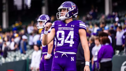 November 15, 2025, Chicago, IL: A game between Northwestern Football and Michigan at Wrigley Field in Chicago, IL on Saturday, November 15, 2025. (Photo by Mary Grace Grabill/Northwestern Athletics)