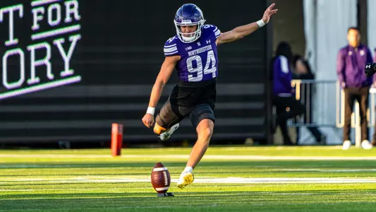 September 5, 2025, Evanston, IL: A game between Northwestern Football and Western Illinois at Northwestern Medicine Field at Martin Stadium in Evanston, IL on Friday, September 5, 2025. (Photo by Michelle Nartey/Northwestern Athletics)
