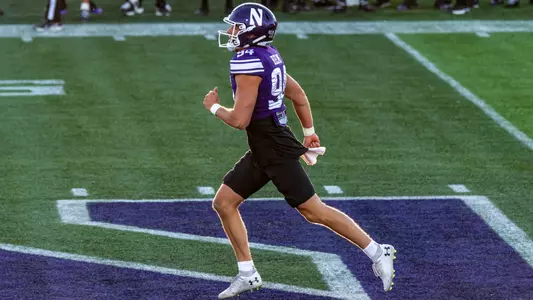 September 5, 2025, Evanston, IL: A game between Northwestern Football and Western Illinois at Northwestern Medicine Field at Martin Stadium in Evanston, IL on Friday, September 5, 2025. (Photo by Mary Grace Grabill/Northwestern Athletics)