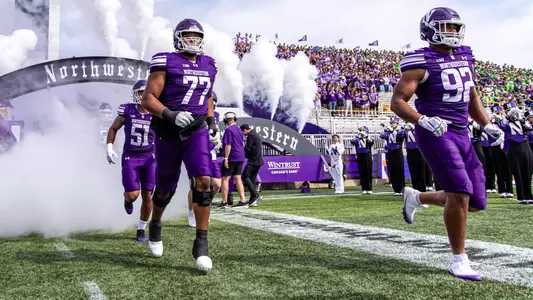 September 13, 2025, Evanston, IL: A game between Northwestern Football and Oregon at Northwestern Medicine Field at Martin Stadium in Evanston, IL on Saturday, September 13, 2025. (Photo by Mary Grace Grabill/Northwestern Athletics)