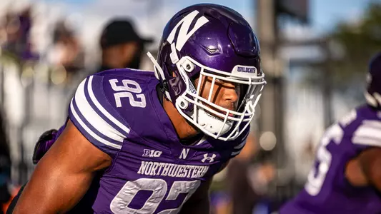 September 5, 2025, Evanston, IL: A game between Northwestern Football and Western Illinois at Northwestern Medicine Field at Martin Stadium in Evanston, IL on Friday, September 5, 2025. (Photo by Mary Grace Grabill/Northwestern Athletics)