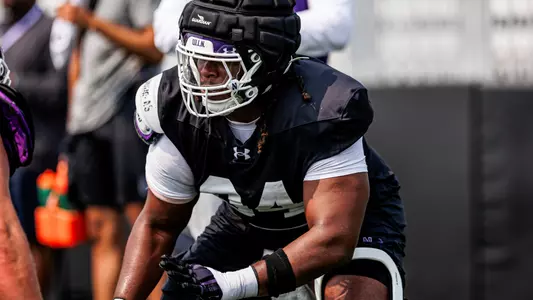 August 1, 2025, Evanston, IL: Northwestern Football practices at Northwestern Medicine Field at Martin Stadium in Evanston, IL on Friday, August 1, 2025. (Photo by Griffin Quinn/Northwestern Athletics)