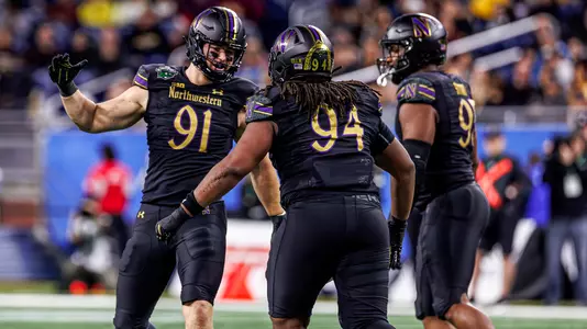 December 26, 2025, Detroit, MI: A game between Northwestern Football and Central Michigan at Ford Field in Detroit, MI on Friday, December 26, 2025. (Photo by Griffin Quinn/Northwestern Athletics)
