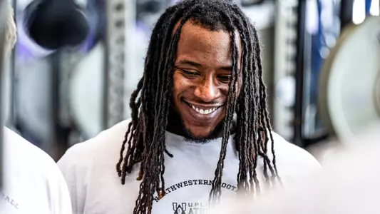 May 30, 2025, Evanston, IL: Members of the Northwestern Football team workout as part of a Lift For Life event at Walter Athletics Center in Evanston, IL on Friday, May 30, 2025. (Photo by Griffin Quinn/Northwestern Athletics)