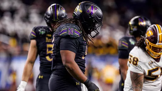 December 26, 2025, Detroit, MI: A game between Northwestern Football and Central Michigan at Ford Field in Detroit, MI on Friday, December 26, 2025. (Photo by Griffin Quinn/Northwestern Athletics)