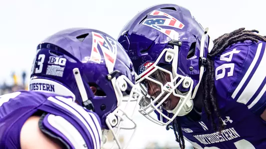 November 15, 2025, Chicago, IL: A game between Northwestern Football and Michigan at Wrigley Field in Chicago, IL on Saturday, November 15, 2025. (Photo by Michelle Nartey/Northwestern Athletics)