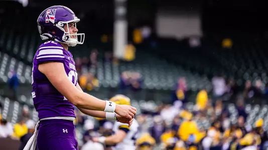 November 15, 2025, Chicago, IL: A game between Northwestern Football and Michigan at Wrigley Field in Chicago, IL on Saturday, November 15, 2025. (Photo by Mary Grace Grabill/Northwestern Athletics)