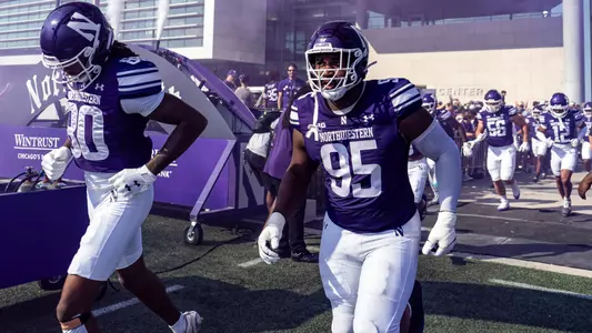 October 4, 2025, Evanston, IL: A game between Northwestern Football and Louisiana Monroe at Northwestern Medicine Field at Martin Stadium in Evanston, IL on Saturday, October 4, 2025. (Photo by Ryan Kuttler/Northwestern Athletics)