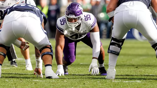 October 11, 2025, University Park, PA: A game between Northwestern Football and Penn State at Beaver Stadium in University Park, PA on Saturday, October 11, 2025. (Photo by Griffin Quinn/Northwestern Athletics)