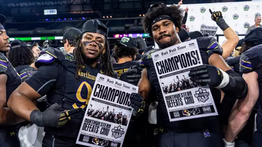 December 26, 2025, Detroit, MI: A game between Northwestern Football and Central Michigan during the Game Above Sports Bowl at Ford Field in Detroit, MI on Friday, December 26, 2025. (Photo by Kailey Zagst/Northwestern Athletics)