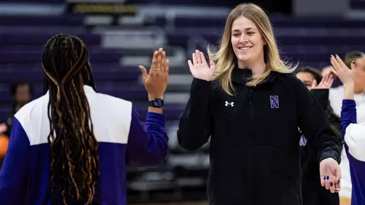January 25, 2026, Evanston, IL: A game between Northwestern Women’s Basketball and UCLA at Welsh-Ryan Arena in Evanston, IL on Sunday, January 25, 2026. (Photo by Ryan Kuttler/Northwestern Athletics)