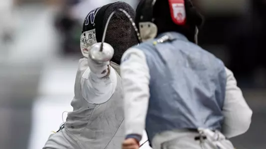 March 19, 2026, South Bend, IN: Northwestern Fencing competes in the 2025 NCAA Fencing Championships at Castellan Family Fencing Center in South Bend, IN on Thursday, March 19, 2026. (Photo by Ryan Kuttler/Northwestern Athletics)