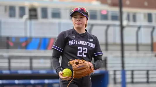March 28, 2023, Chicago, IL: A game between Northwestern Softball and DePaul University at Cacciatore Stadium in Chicago, Illinois, Tuesday, March 28, 2023. (Photo by Ryan Kuttler/Northwestern Athletics)