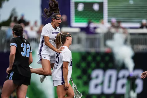 May 22, 2026, Evanston, IL: An NCAA Tournament Semifinal game between Northwestern Lacrosse and Johns Hopkins at Northwestern Medicine Field at Martin Stadium in Evanston, IL on Friday, May 22, 2026. (Photo by Ryan Kuttler/Northwestern Athletics)