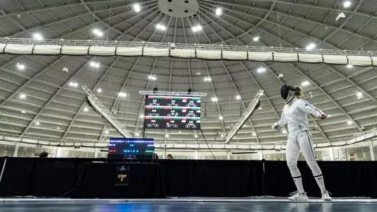 March 19, 2026, South Bend, IN: Northwestern Fencing competes in the 2025 NCAA Fencing Championships at Castellan Family Fencing Center in South Bend, IN on Thursday, March 19, 2026. (Photo by Ryan Kuttler/Northwestern Athletics)
