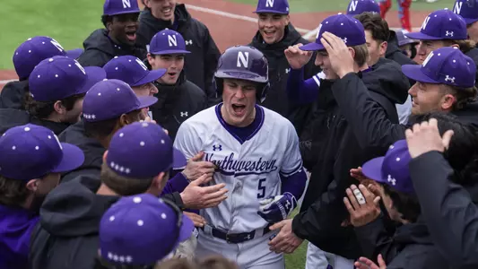 Tuesday, March 10, 2026, Evanston, IL: A game between Northwestern Men's Baseball and University of Illinois Chicago at Rocky and Berenice Miller Park in Evanston, IL on Tuesday, Tuesday, March 10, 2026. (Photo by Christina Lin/Northwestern Athletics)