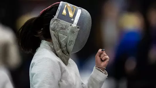 March 19, 2026, South Bend, IN: Northwestern Fencing competes in the 2025 NCAA Fencing Championships at Castellan Family Fencing Center in South Bend, IN on Thursday, March 19, 2026. (Photo by Ryan Kuttler/Northwestern Athletics)
