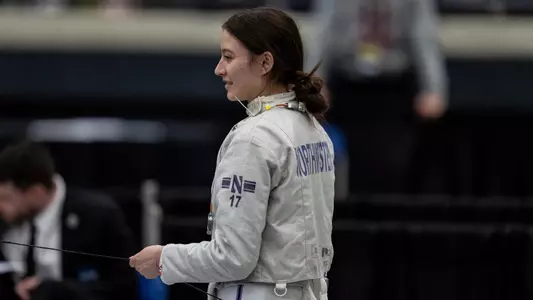 March 19, 2026, South Bend, IN: Northwestern Fencing competes in the 2025 NCAA Fencing Championships at Castellan Family Fencing Center in South Bend, IN on Thursday, March 19, 2026. (Photo by Ryan Kuttler/Northwestern Athletics)
