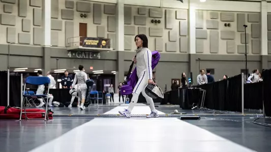 March 19, 2026, South Bend, IN: Northwestern Fencing competes in the 2025 NCAA Fencing Championships at Castellan Family Fencing Center in South Bend, IN on Thursday, March 19, 2026. (Photo by Ryan Kuttler/Northwestern Athletics)