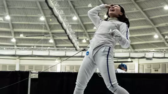 March 19, 2026, South Bend, IN: Northwestern Fencing competes in the 2025 NCAA Fencing Championships at Castellan Family Fencing Center in South Bend, IN on Thursday, March 19, 2026. (Photo by Ryan Kuttler/Northwestern Athletics)