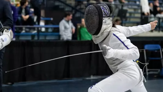March 19, 2026, South Bend, IN: Northwestern Fencing competes in the 2025 NCAA Fencing Championships at Castellan Family Fencing Center in South Bend, IN on Thursday, March 19, 2026. (Photo by Ryan Kuttler/Northwestern Athletics)