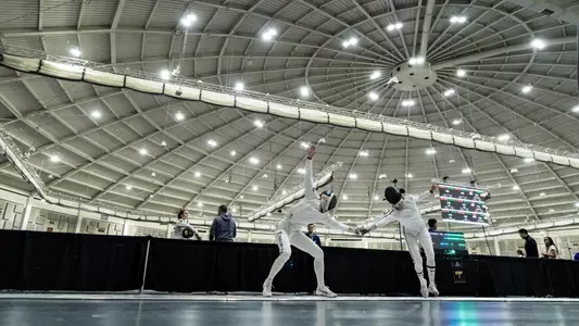 March 19, 2026, South Bend, IN: Northwestern Fencing competes in the 2025 NCAA Fencing Championships at Castellan Family Fencing Center in South Bend, IN on Thursday, March 19, 2026. (Photo by Ryan Kuttler/Northwestern Athletics)