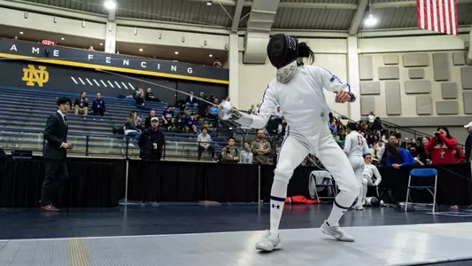 March 19, 2026, South Bend, IN: Northwestern Fencing competes in the 2025 NCAA Fencing Championships at Castellan Family Fencing Center in South Bend, IN on Thursday, March 19, 2026. (Photo by Ryan Kuttler/Northwestern Athletics)