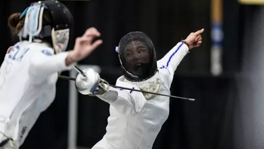 March 20, 2026, South Bend, IN: Northwestern Fencing competes in the 2025 NCAA Fencing Championships at Castellan Family Fencing Center in South Bend, IN on Friday, March 20, 2026. (Photo by Ryan Kuttler/Northwestern Athletics)
