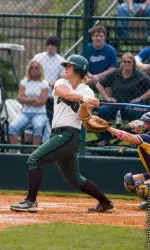 Softballers Split with Eagles Image