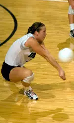 Volleyball Falls to Defending Champs in Opener Image