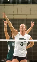 Volleyball Falls to No. 2 Stanford, 3-0 Image